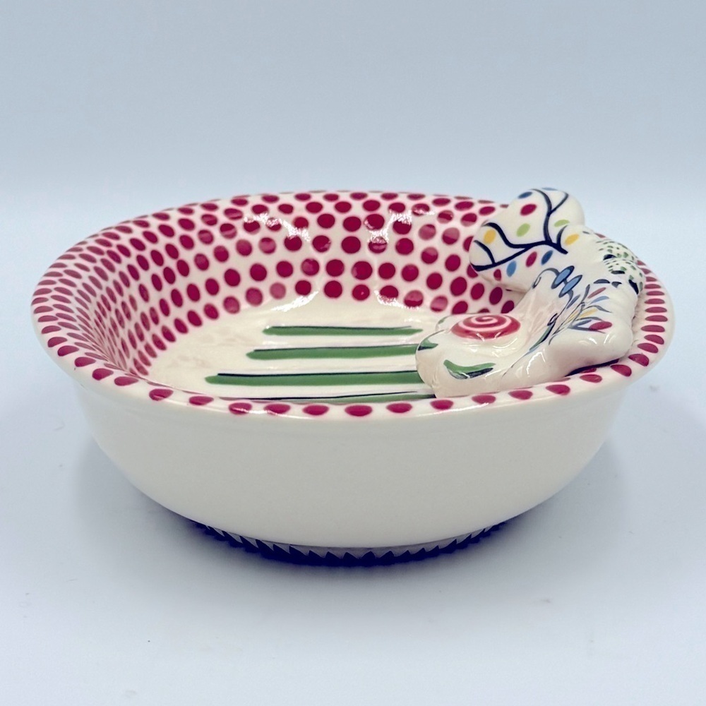 Caffco Simply Christmas Collection Ceramic Reindeer Soap-dish Mandy Bagwell - Picture 5 of 8
